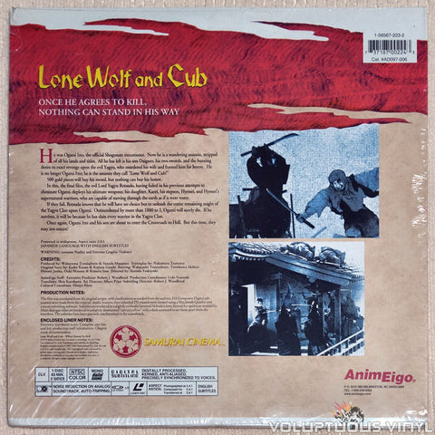 Lone Wolf & Cub 6: White Heaven in Hell - Laserdisc - Back Cover