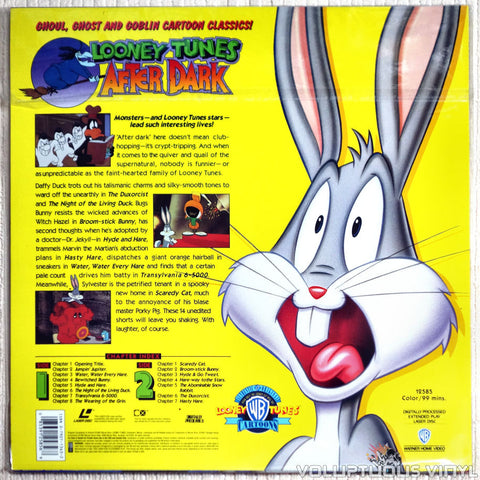 Looney Tunes After Dark - LaserDisc - Back Cover