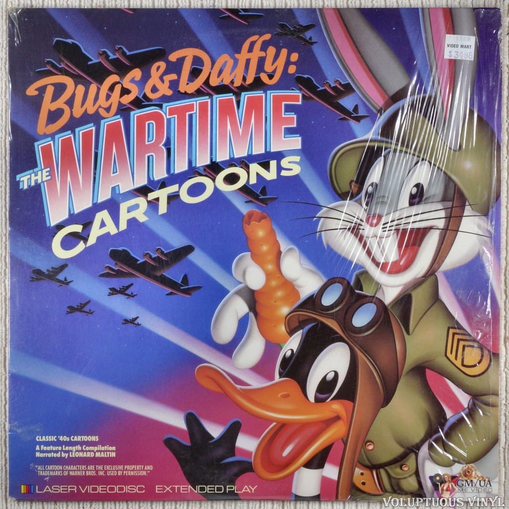 Looney Tunes: Bugs & Daffy: The Wartime Cartoons LaserDisc front cover