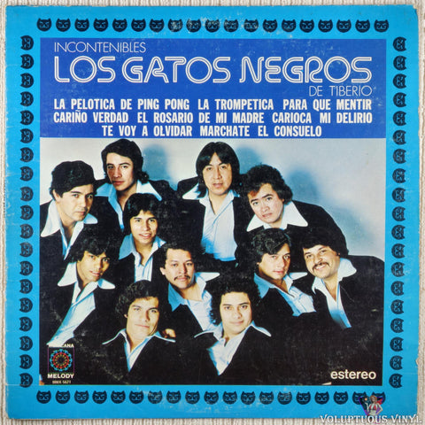 Los Gatos Negros De Tiberio – Incontenibles vinyl record front cover