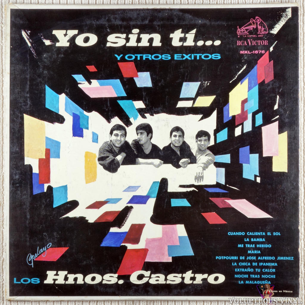 Los Hermanos Castro ‎– Yo Sin Ti... vinyl record front cover