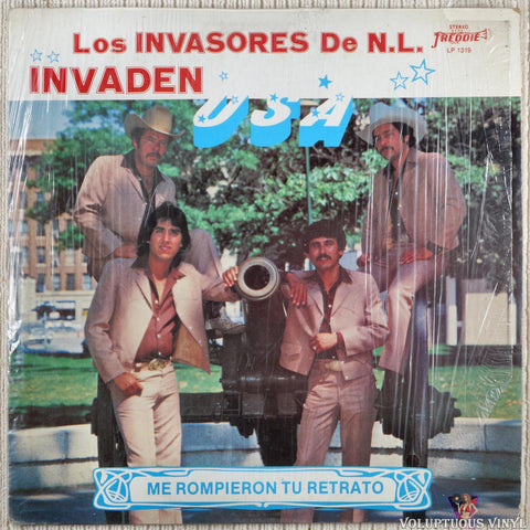 Los Invasores De Nuevo Leon – Me Rompieron Tu Retrato - Invaden USA vinyl record front cover
