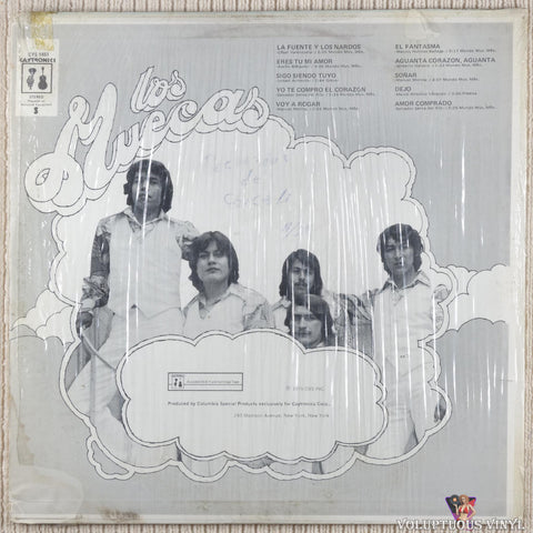 Los Muecas ‎– La Fuente Y Los Nardos vinyl record back cover