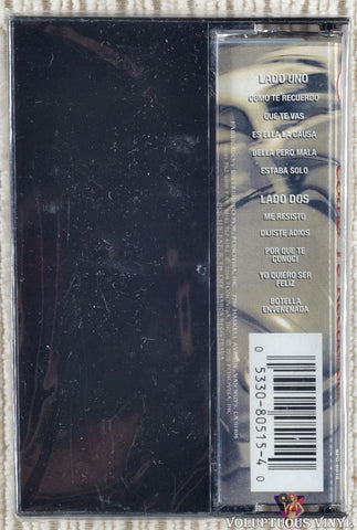 Los Temerarios ‎– Como Te Recuerdo cassette tape back cover