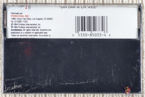 Los Tigres Del Norte – Un Dia A La Vez cassette tape back cover