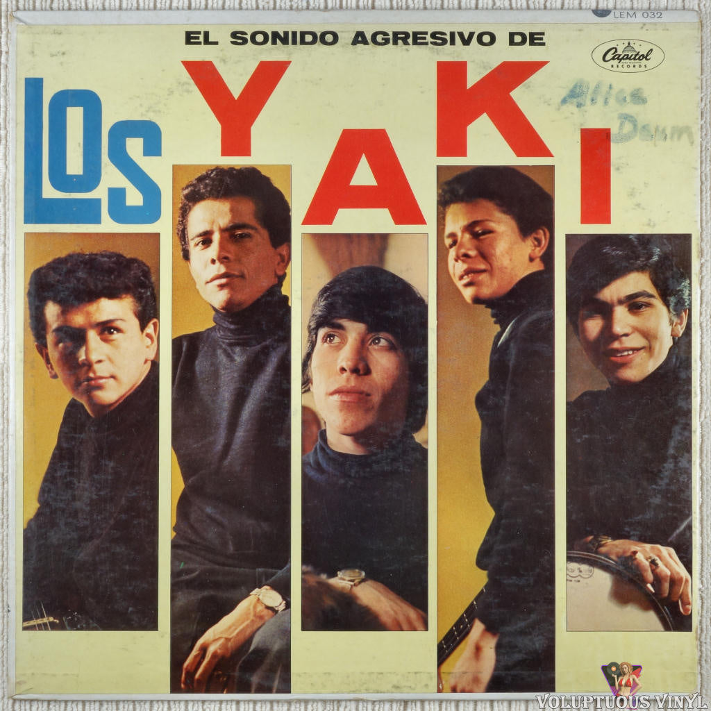 Los Yaki ‎– El Sonido Agresivo De Los Yaki vinyl record front cover