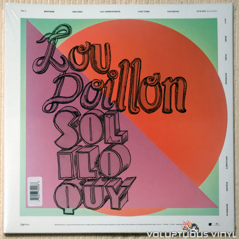 Lou Doillon ‎– Soliloquy vinyl record back cover