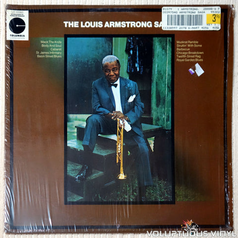 Louis Armstrong ‎– The Louis Armstrong Saga vinyl record front cover