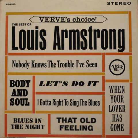 Louis Armstrong – The Best Of Louis Armstrong (?) Stereo
