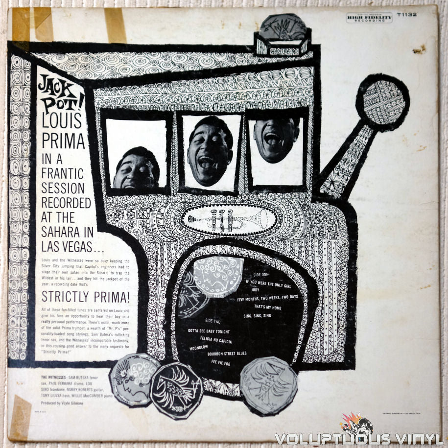 Louis Prima - Strictly Prima! - MONO - vinyl record album LP