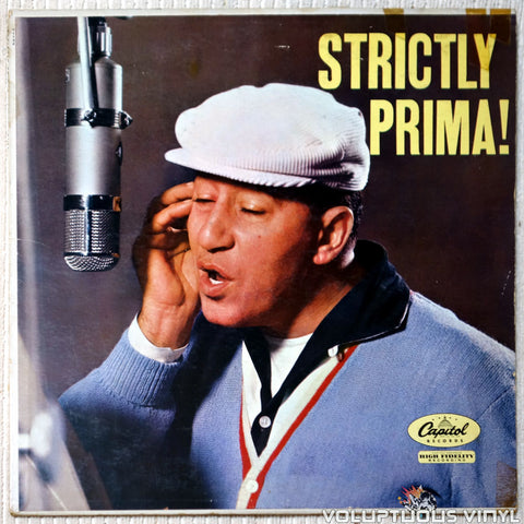 Louis Prima ‎– Strictly Prima! vinyl record front cover