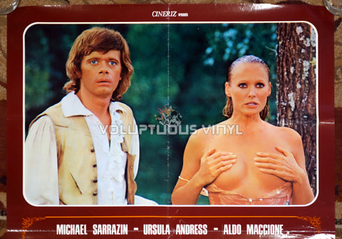 The Loves and Times of Scaramouche - Italian Poster - Ursula Andress Nude Top Half