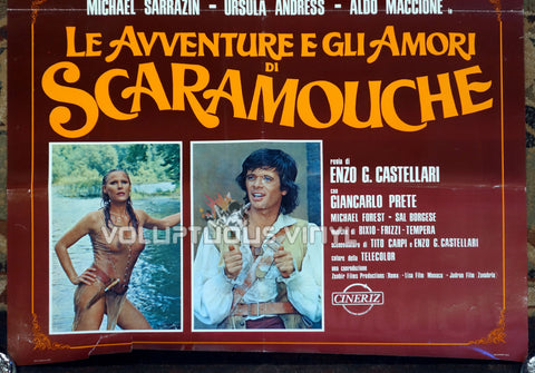 The Loves and Times of Scaramouche - Italian Poster - Ursula Andress Wet Shirt Bottom Half