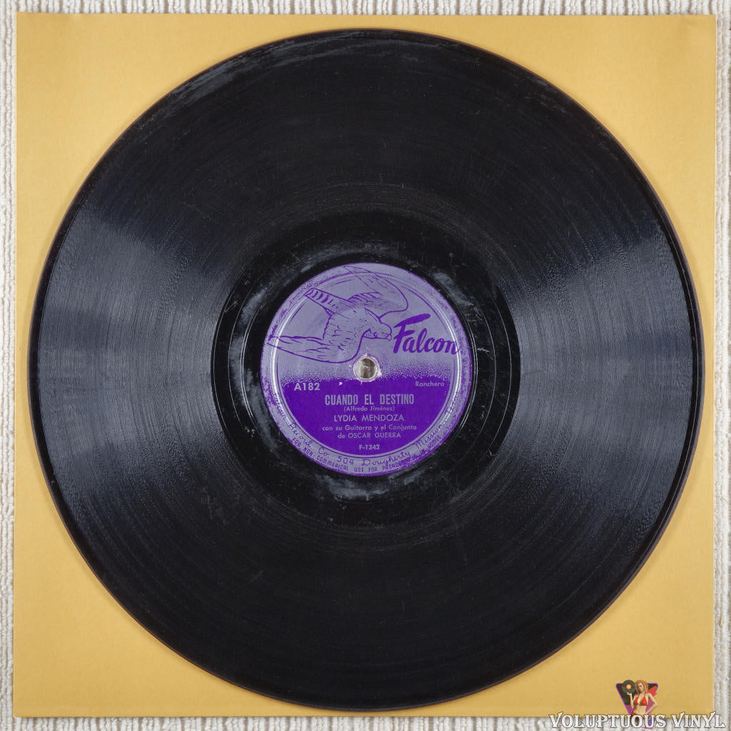 Lydia Mendoza – Cuando El Destino / Tres Puñaladas shellac Side A