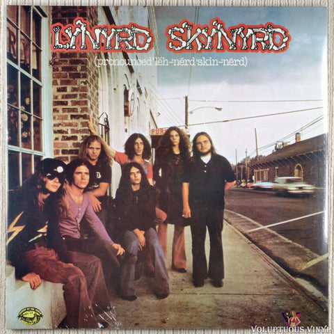 Lynyrd Skynyrd ‎– (Pronounced 'Lĕh-'nérd 'Skin-'nérd) vinyl record front cover