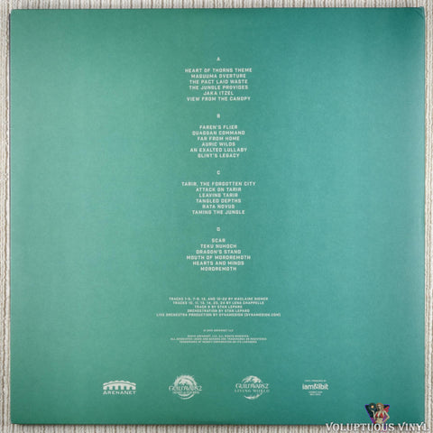 Maclaine Diemer, Lena Chappelle, Stan LePard ‎– Guild Wars 2: Heart Of Thorns Original Soundtrack vinyl record back cover