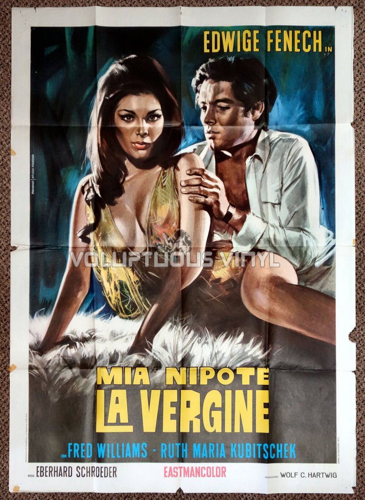 Madame and Her Niece 1970 Italian 2F Poster - Sexy Edwige Fenech Art