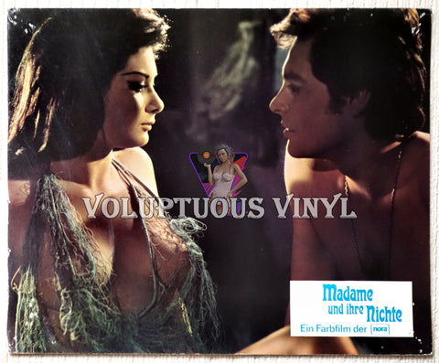 Madame And Her Niece (1969) - German Lobby Card - Edwige Fenech & Fred Williams