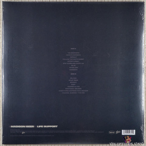 Madison Beer ‎– Life Support vinyl record back cover