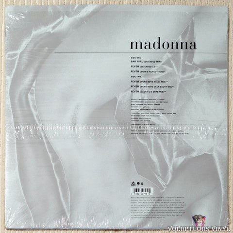 Madonna ‎– Bad Girl vinyl record back cover