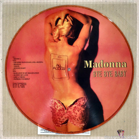Madonna – Bye Bye Baby (1993) Picture Disc, Unofficial, Italian Press