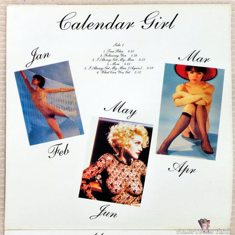 Madonna ‎– Calendar Girl vinyl record inner gatefold