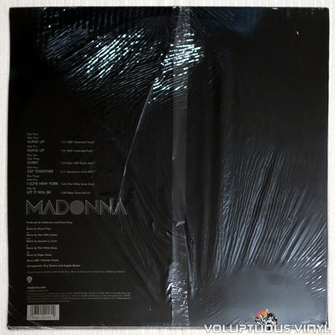Madonna ‎– Confessions Remixed - Vinyl Record - Back Cover