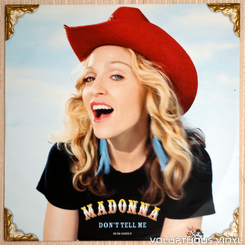 Madonna ‎– Don't Tell Me - Vinyl Record - Front Cover