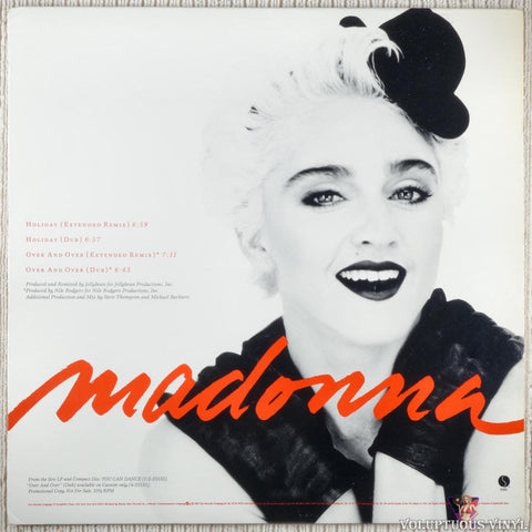 Madonna – Holiday / Over And Over (1987) 12" Single, Promo