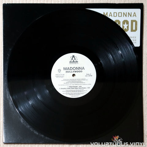 Madonna ‎– Hollywood (Remixes Part 1) - Vinyl Record - Side 2