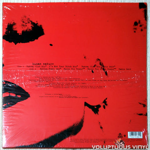 Madonna ‎– Human Nature vinyl record back cover