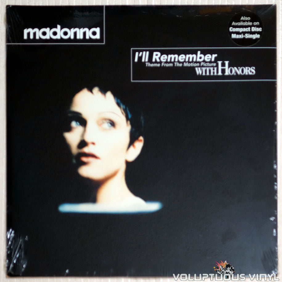 Madonna ‎– I'll Remember - Vinyl Record - Front Cover