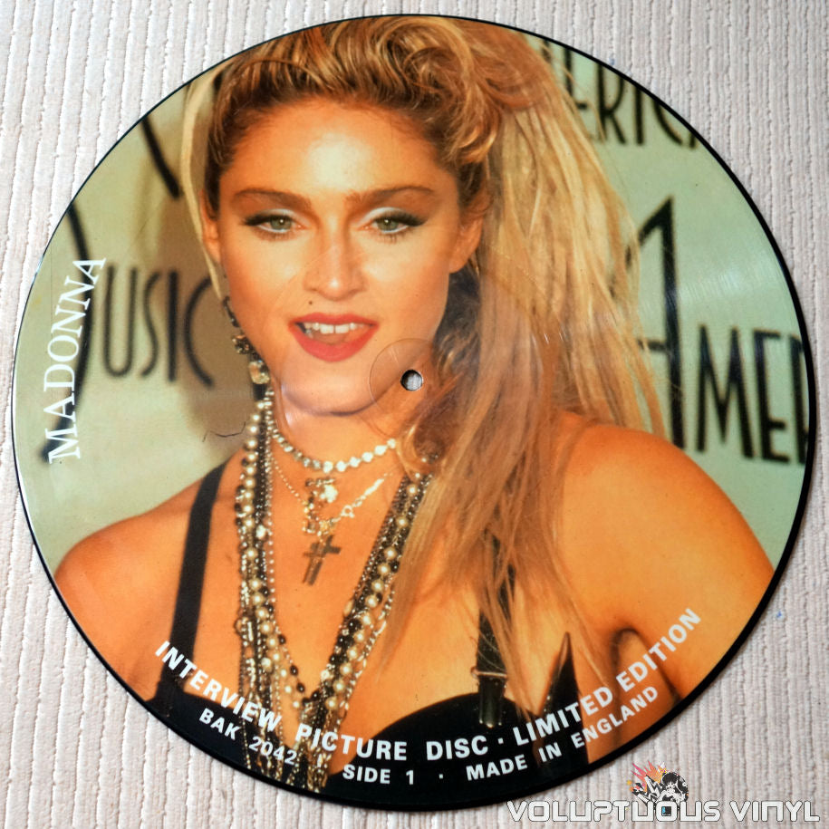 Madonna ‎– Interview Picture Disc - Vinyl Record - Side 1