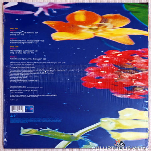 Madonna ‎– Love Profusion - Vinyl Record - Back Cover