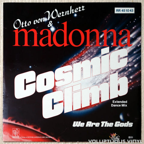 Madonna & Otto Von Wernherr – Cosmic Climb (Extended Dance Mix) (1987) 12" Single, German Press