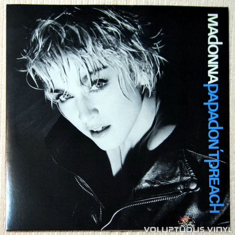 Madonna ‎– Papa Don't Preach vinyl record front cover
