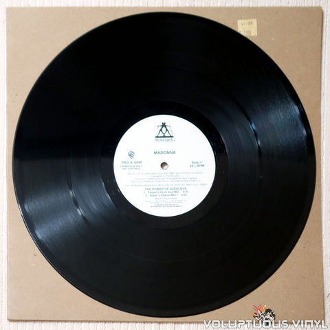 Madonna ‎– The Power Of Good-Bye - Vinyl Record - Side 1