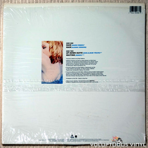 Madonna ‎– Rain - Vinyl Record - Back Cover