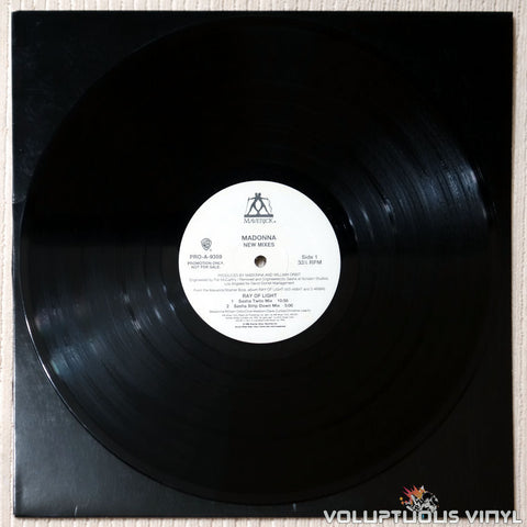 Madonna ‎– Ray Of Light (New Mixes) - Vinyl Record - Side 1