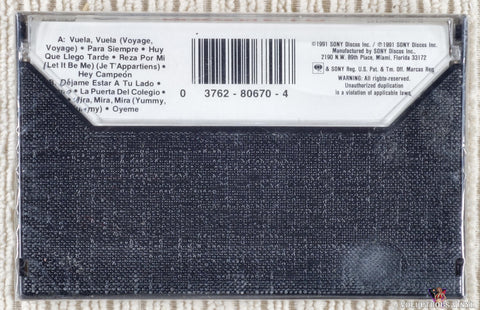 Magneto – Vuela, Vuela cassette tape back cover