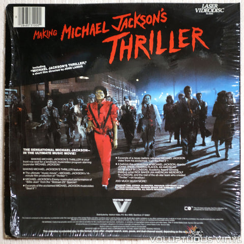 Michael Jackson: Making Michael Jackson's Thriller - Laserdisc - Back Cover