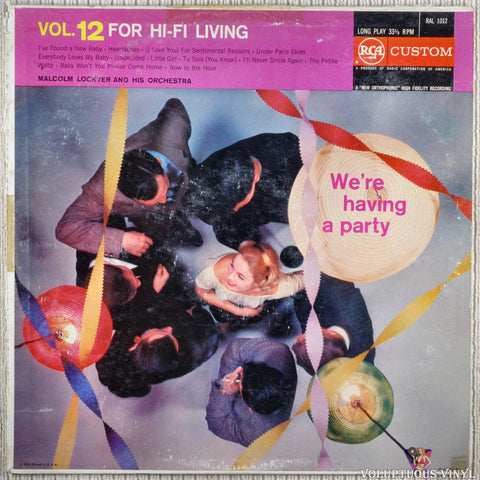 Malcolm Lockyer And His Orchestra ‎– We're Having A Party vinyl record front cover