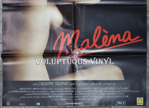 Malena (2000) - Italian 2F - Nude Monica Bellucci film poster bottom half