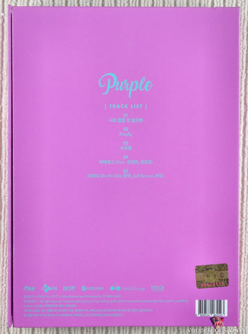 Mamamoo ‎– Purple CD back cover