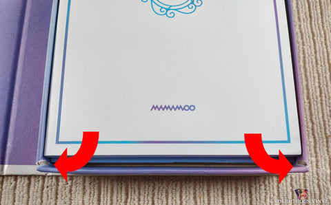 Mamamoo ‎– White Wind CD front cover bottom corners