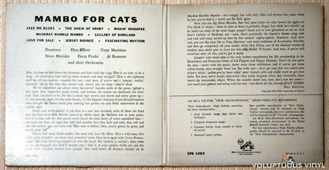 Various ‎– Mambo For Cats - Vinyl Record - Inner Gatefold