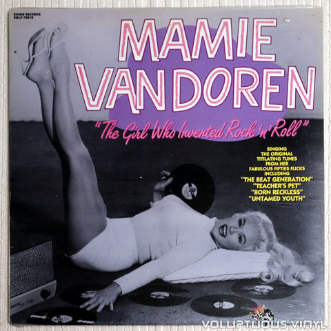 Mamie Van Doren ‎– The Girl Who Invented Rock 'n' Roll - Vinyl Record - Front Cover