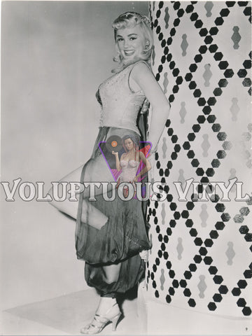 Mamie Van Doren German Press Photo - Harem Slave Girl In Yankee Pasha (1954)