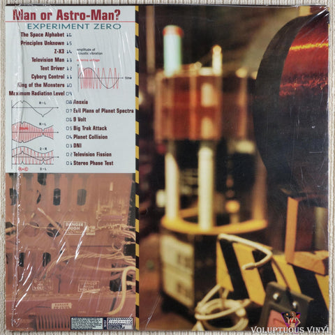 Man Or Astro-Man? ‎– Experiment Zero vinyl record back cover