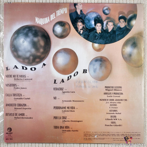 Máquina Del Tiempo – Maquina Del Tiempo vinyl record back cover